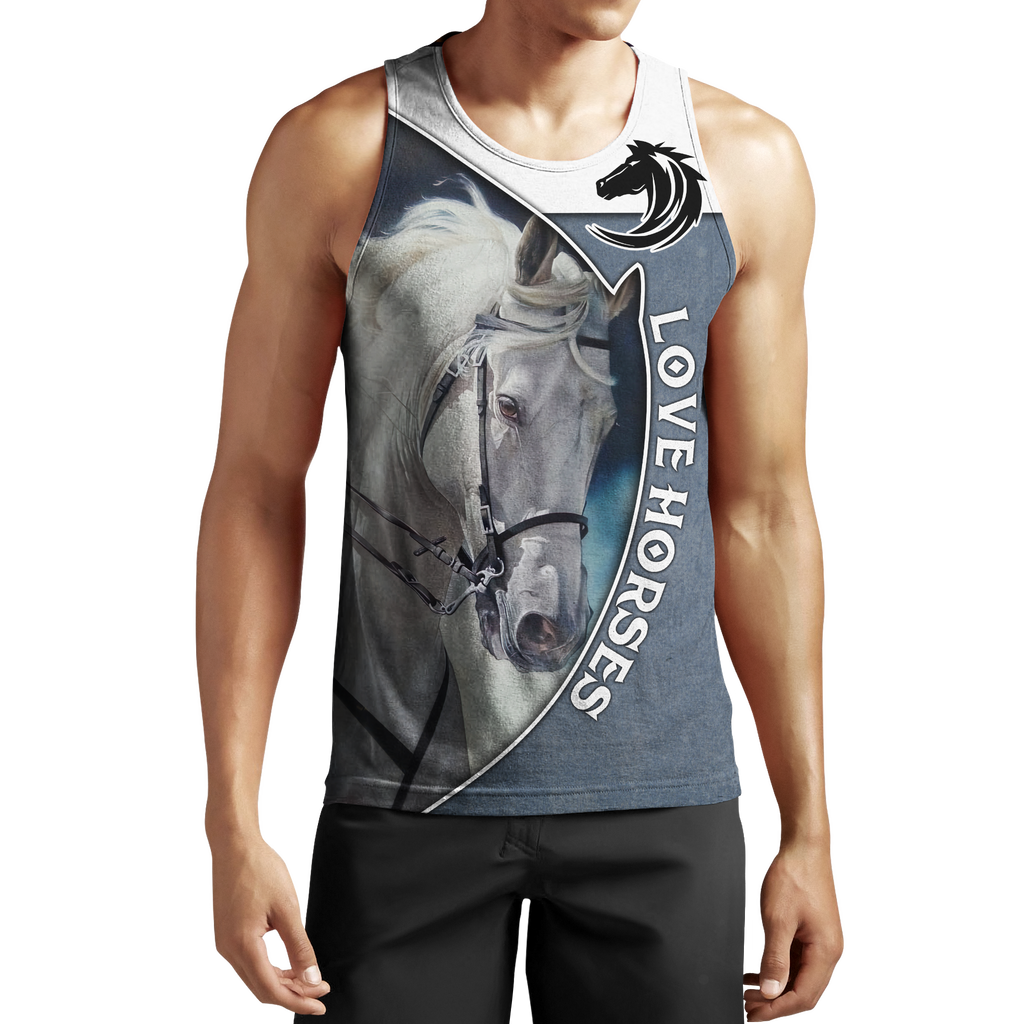 Love Horse 3D All Over Printed Shirts JJ240406-Apparel-TA-Tank Top-S-Vibe Cosy™
