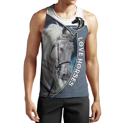 Love Horse 3D All Over Printed Shirts JJ240406-Apparel-TA-Tank Top-S-Vibe Cosy™