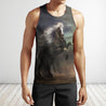 All Over Print Black Horse In The Dark-Apparel-Phaethon-Tank Top-S-Vibe Cosy™