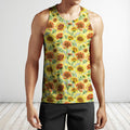3D All Over Printing Sunflower Shirt-Apparel-Phaethon-Tank Top-S-Vibe Cosy™