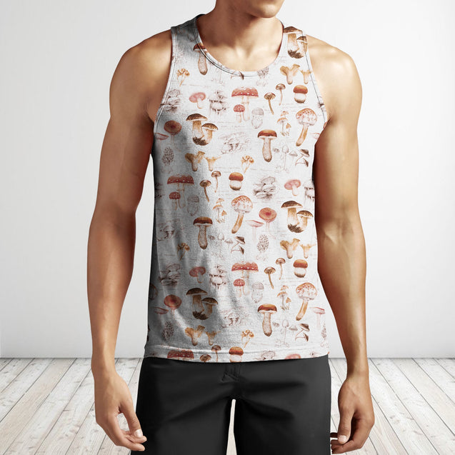 3D All Over Printing Cute Pink Mushroom Shirt-Apparel-Phaethon-Tank Top-S-Vibe Cosy™