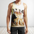 3D All Over Print Dog Zip Hoodie-Apparel-Phaethon-Tank Top-S-Vibe Cosy™