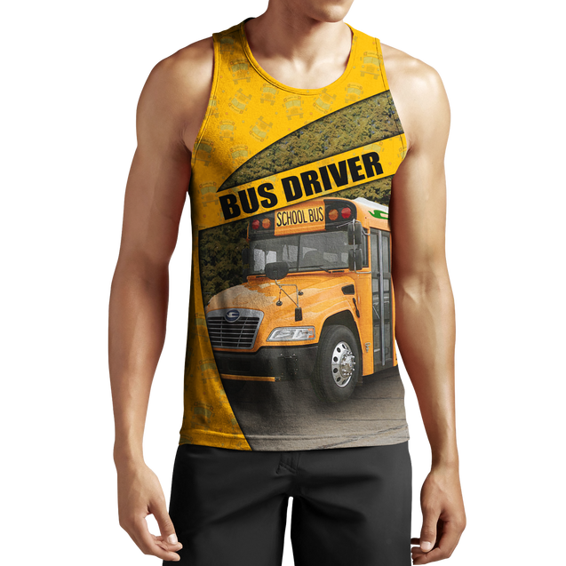 Blue Bird Bus Driver 3D Hoodie JJ200401-Apparel-MP-Hoodie-S-Vibe Cosy™