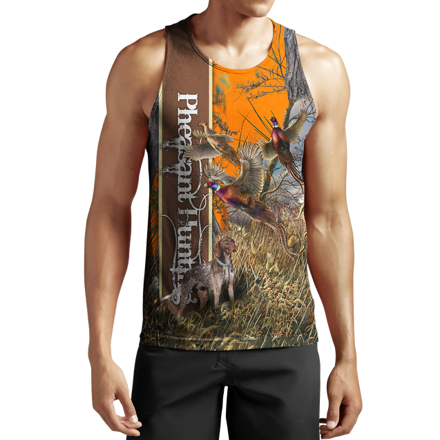 Pheasant Hunting 3D All Over Printed Shirts For Men And Women JJ100103-Apparel-MP-Tank Top-S-Vibe Cosy™