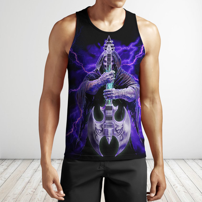 Love Skull And Like Music PL211-Apparel-PL8386-Tank Top-S-Vibe Cosy™