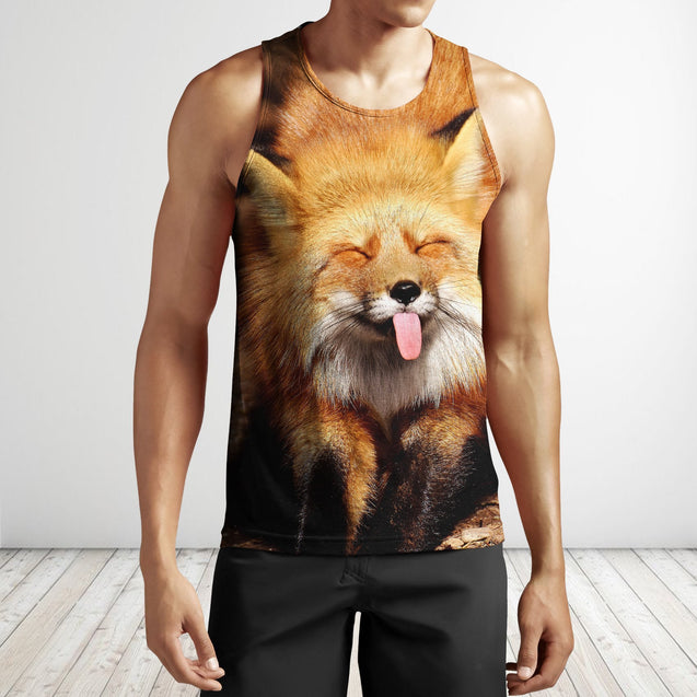 3D All Over Printed Fox Art Shirts and Shorts-Apparel-Phaethon-Tank Top-S-Vibe Cosy™