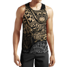 Samoa Polynesian Hoodie - Gold Turtle Flowing 3d all over printed shirt and short for man and women JJ120202 PL-Apparel-PL8386-Tank top-S-Vibe Cosy™