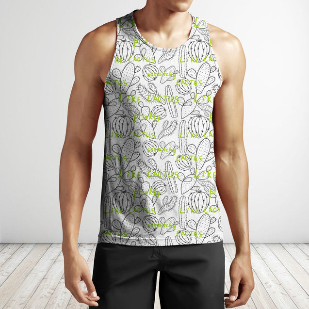 3D All Over Printing Like Green Cacti Shirt-Apparel-NTH-Tank Top-S-Vibe Cosy™