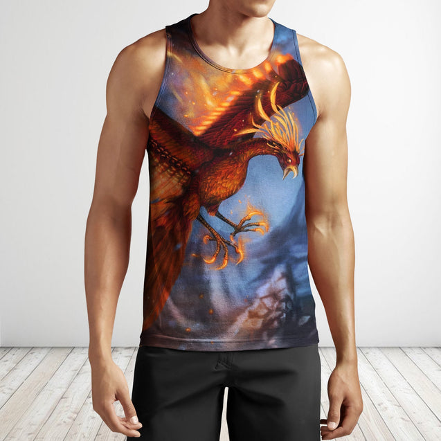 Fire Phoenix 3D All Over Printing Shirts-Apparel-Phaethon-Tank Top-S-Vibe Cosy™