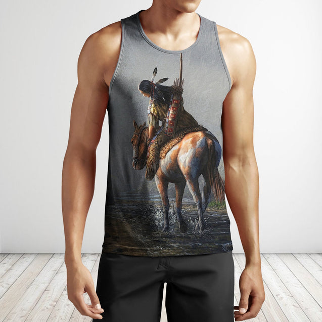 3D All Over Printing Horse By The Stream Shirts-Apparel-Phaethon-Tank Top-S-Vibe Cosy™