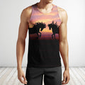 3D All Over Print Horse Silhouette Sunset Shirts-Apparel-Phaethon-Tank Top-S-Vibe Cosy™
