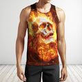 3D All Over Printing Skull Fire Hoodie-Apparel-Phaethon-Tank Top-S-Vibe Cosy™