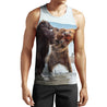 Battle of the bears 3D all over printer shirts for man and women JJ251202 PL-Apparel-PL8386-Tanktop-S-Vibe Cosy™