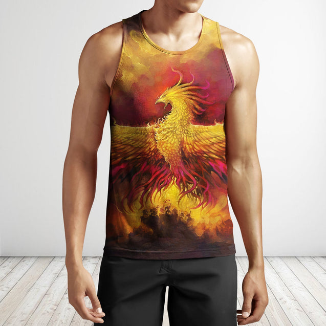 Fire Phoenix 3D All Over Printing Shirts-Apparel-Phaethon-Tank Top-S-Vibe Cosy™