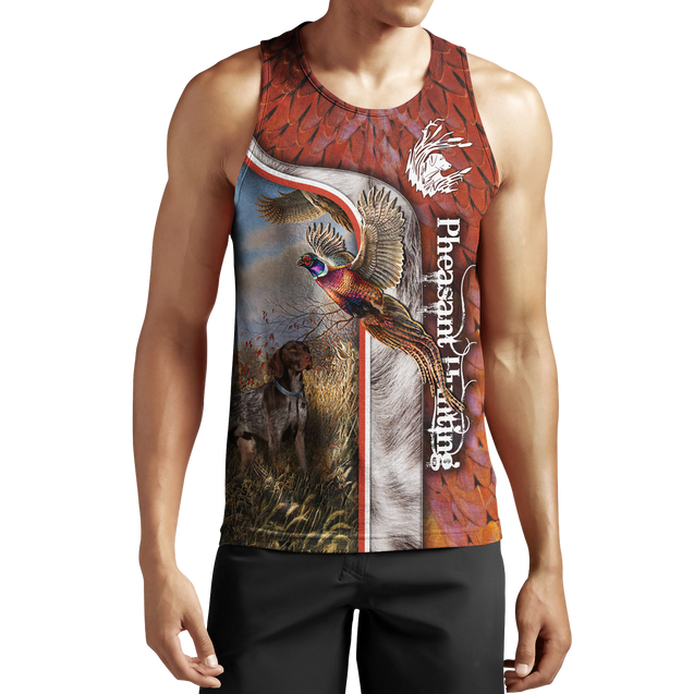 Pheasant Hunting 3D All Over Printed Shirts For Men And Women JJ100101-Apparel-MP-Tank Top-S-Vibe Cosy™