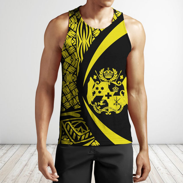 Tonga Coat Of Arm Polynesian Hoodie - Circle Style 04 J1-Apparel-Phaethon-Tank Top-S-Vibe Cosy™