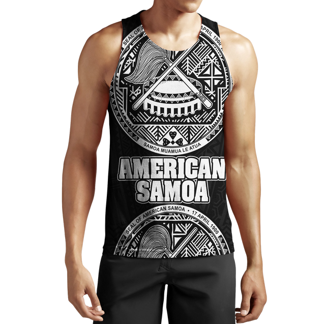 American Samoa All Over Hoodie - Coat Of Arm JJ300101 PL-Apparel-PL8386-Tank top-S-Vibe Cosy™