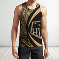 Hawaii Polynesian Tribal Hoodie - Circle Style Golden Color - AH-ALL OVER PRINT HOODIES (P)-Phaethon-Tank-Top-S-Vibe Cosy™