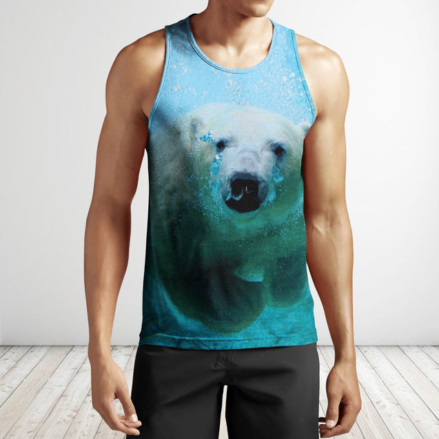 3D AOP Polar Bears Shirt-Apparel-Phaethon-Tank Top-S-Vibe Cosy™