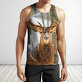 3D All Over Print Deer Winter Shirts-Apparel-Phaethon-Tank Top-S-Vibe Cosy™