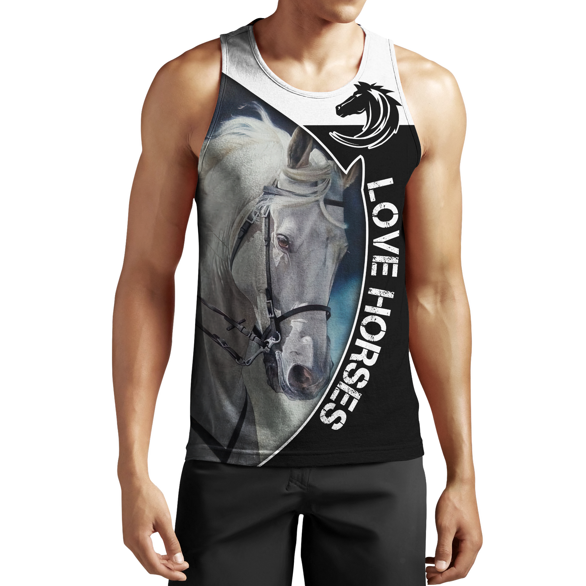 Love Horse 3D All Over Printed Shirts JJ230402-Apparel-TA-Tank Top-S-Vibe Cosy™