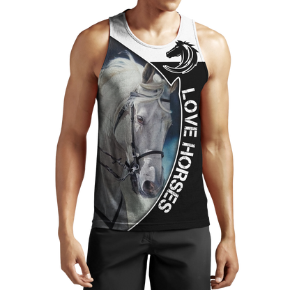 Love Horse 3D All Over Printed Shirts JJ230402-Apparel-TA-Tank Top-S-Vibe Cosy™