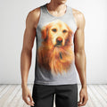 3D All Over Print Yellow Dog Shirts-Apparel-Phaethon-Tank Top-S-Vibe Cosy™