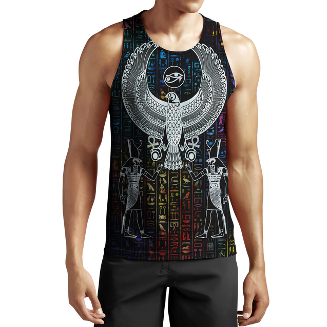 3D All Over Printed Hieroglyphics Ancient Egypt Hoodie Clothes JJ020401-Apparel-MP-Tank Top-S-Vibe Cosy™