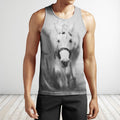 3D All Over Print White Horse Shirts-Apparel-Phaethon-Tank Top-S-Vibe Cosy™