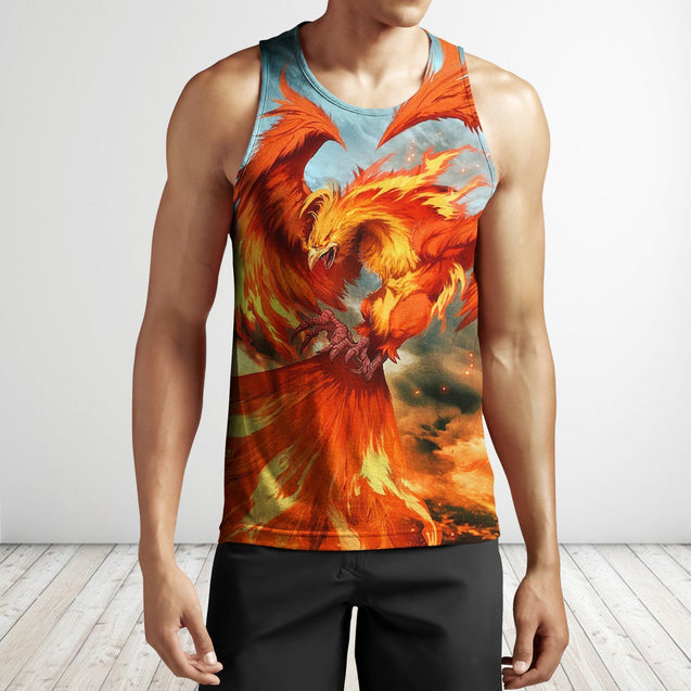 Fire Phoenix 3D All Over Printing hoodie-Apparel-Phaethon-Tank Top-S-Vibe Cosy™