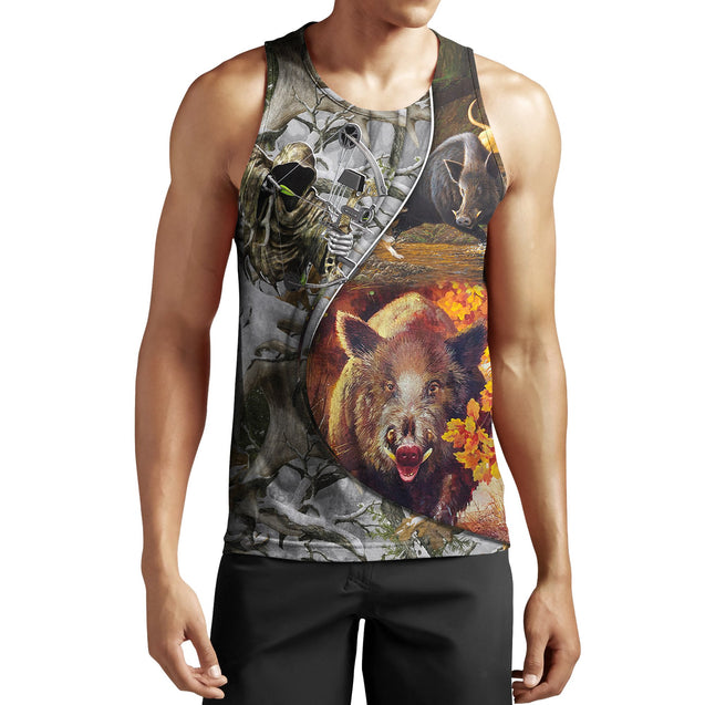 Boar hunting camo 3D all over printed shirts for men and women JJ271202 PL-Apparel-PL8386-Tanktop-S-Vibe Cosy™