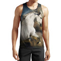 Beautiful White Horse Shirt - Winter Set for Men and Women JJ051209-Apparel-NNK-Tank Top-S-Vibe Cosy™
