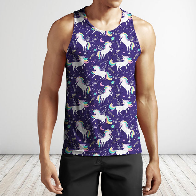 3D All Over Unicorn Hoodie-Apparel-Phaethon-Tank Top-S-Vibe Cosy™