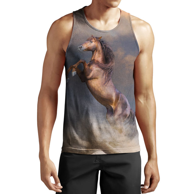 Beautiful Horse Shirt - Winter Set for Men and Women JJ051210-Apparel-NNK-Tank Top-S-Vibe Cosy™