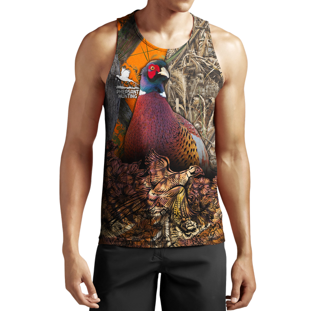 Pheasant Hunting 3D All Over Printed Shirts For Men And Women JJ130101-Apparel-MP-Tank Top-S-Vibe Cosy™