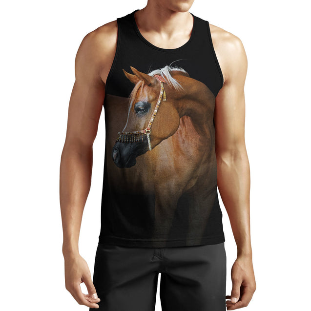 Beautiful Arabian Horse Shirt - Winter Set for Men and Women JJ061202-Apparel-NNK-Tank Top-S-Vibe Cosy™