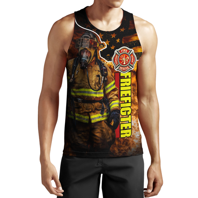 Brave Firefighter-Fireman 3D All Over Printed Shirts For Men and Women TA0822202