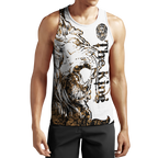 3D The Alpha King Lion Tattoo Over Printed Hoodie