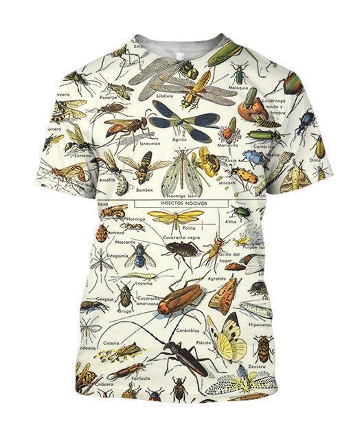 3D All Over Printed Insects Clothes-Apparel-HP Arts-T-Shirt-S-Vibe Cosy™