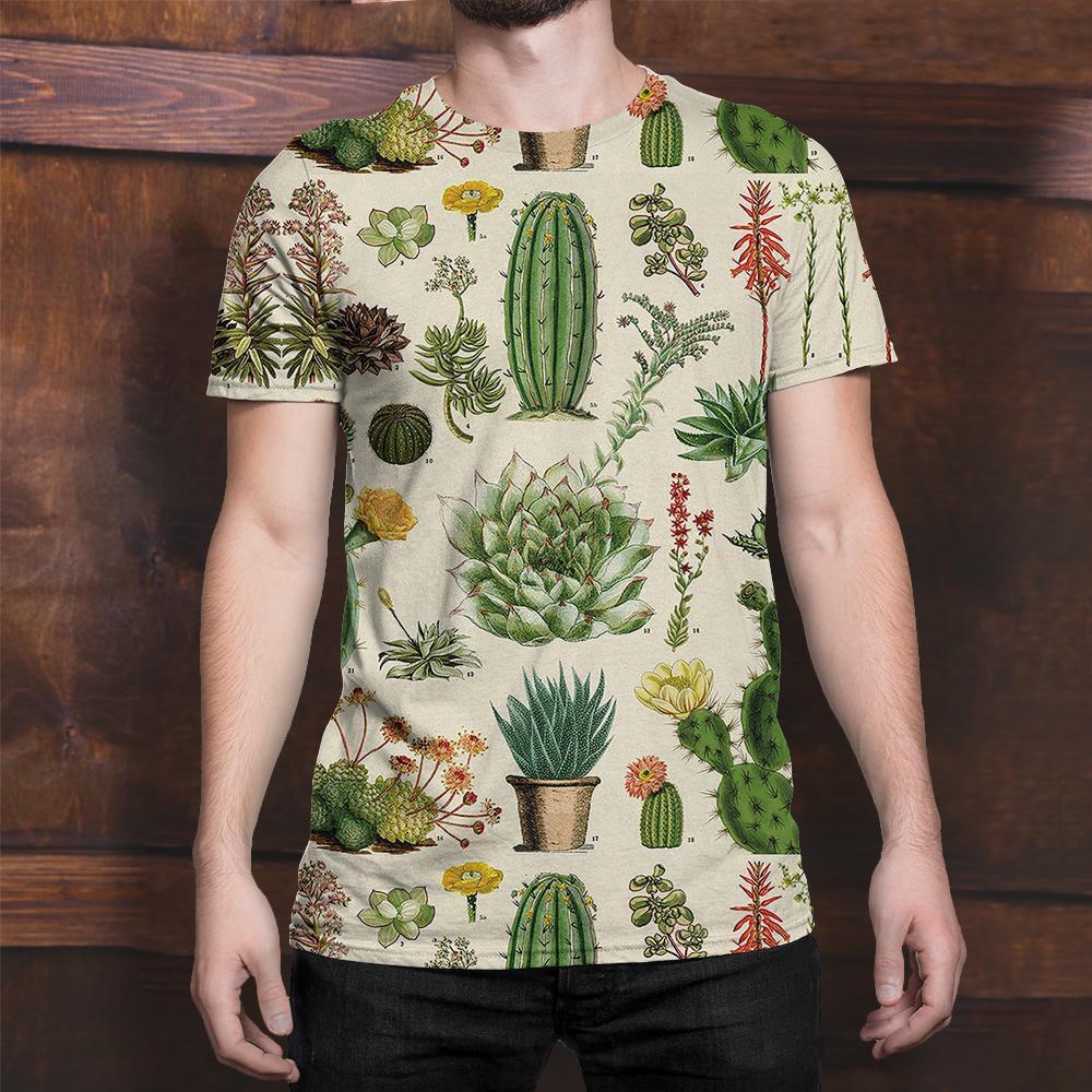 3D All Over Print Cacti Shirt-Apparel-NTH-T-Shirt-S-Vibe Cosy™