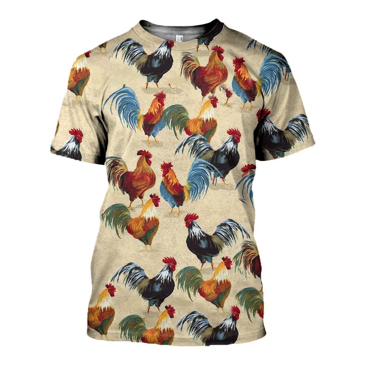 3D All Over Printed Chicken Farming Clothes-Apparel-6teenth World-T-Shirt-S-Vibe Cosy™