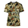 3D All Over Printed Pigeons Shirt and Shorts-Apparel-6teenth World-T-Shirt-S-Vibe Cosy™