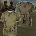 3D All Over Printed U.S. WWII Soldier Shirts-Apparel-HP Arts-T-Shirt-S-Vibe Cosy™
