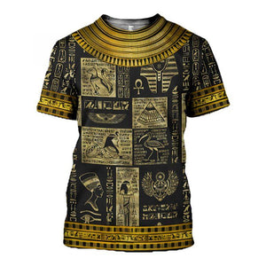 3D Printed Egyptian God and Symbols Clothes TA009-Apparel-TA-T-Shirt-S-Vibe Cosy™