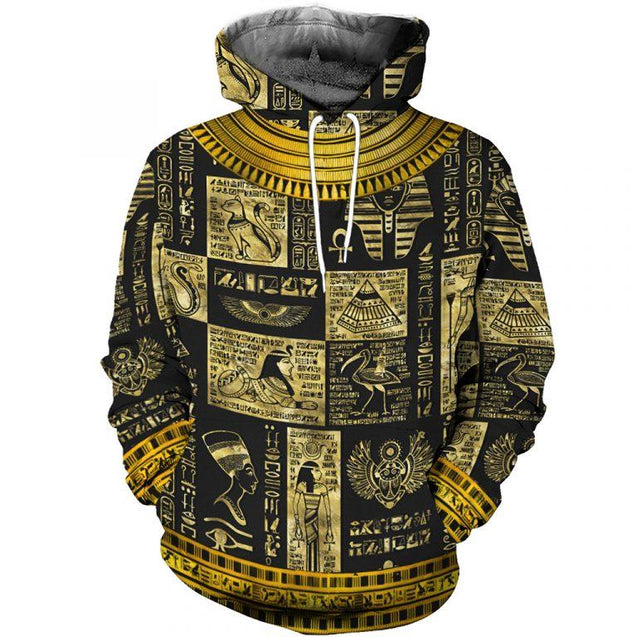 3D Printed Egyptian God and Symbols Clothes-Apparel-MP-Hoodie-S-Vibe Cosy™