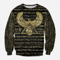 3D Printed Egyptian Eye of Horus and Hieroglyphs Clothes-Apparel-MP-Hoodie-S-Vibe Cosy™