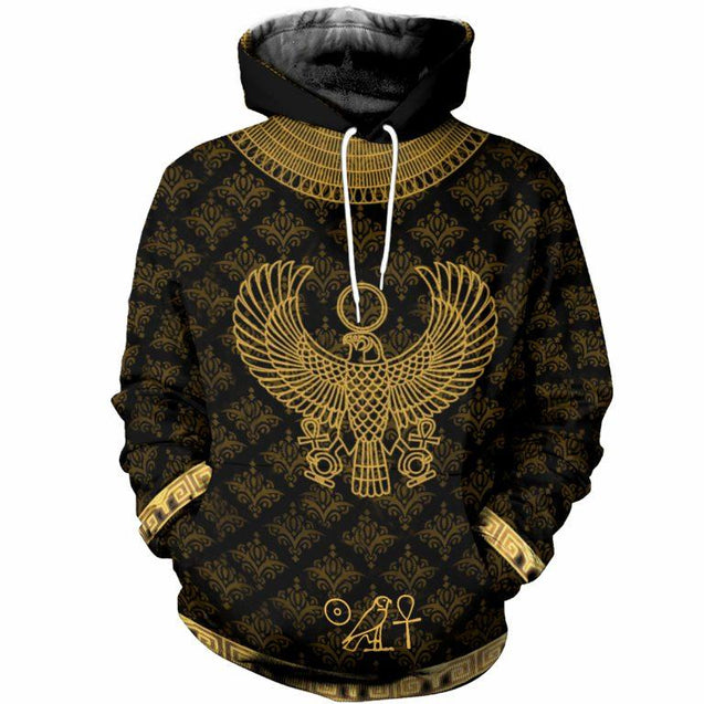 3D All Over Printed Egyptian Horus God Clothes TA012-Apparel-TA-Hoodie-S-Vibe Cosy™