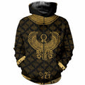 3D All Over Printed Egyptian Horus God Clothes-Apparel-MP-Zipped Hoodie-S-Vibe Cosy™
