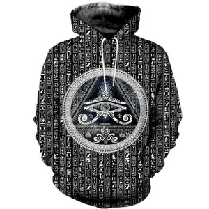 3D Printed Ancient Egypt Eye of Horus Clothes TA014-Apparel-TA-Hoodie-S-Vibe Cosy™