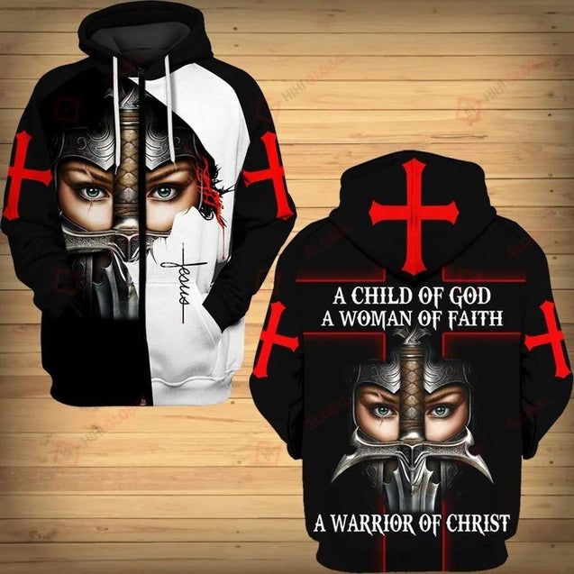 A Child Of God 3D All Over Printed Shirts For Men and Women TA040205-Apparel-TA-Zipped Hoodie-S-Vibe Cosy™